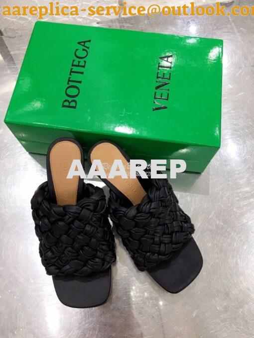 Replica Bottega Veneta BV Board Sandals 630175 Black 4