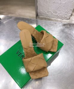 Replica Bottega Veneta BV Lido Sandals Heel 608854 Nude