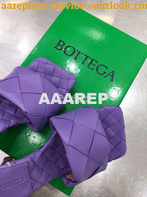 Replica Bottega Veneta BV Lido Sandals Heel 608854 Purple 4