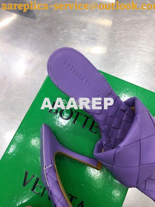 Replica Bottega Veneta BV Lido Sandals Heel 608854 Purple 7