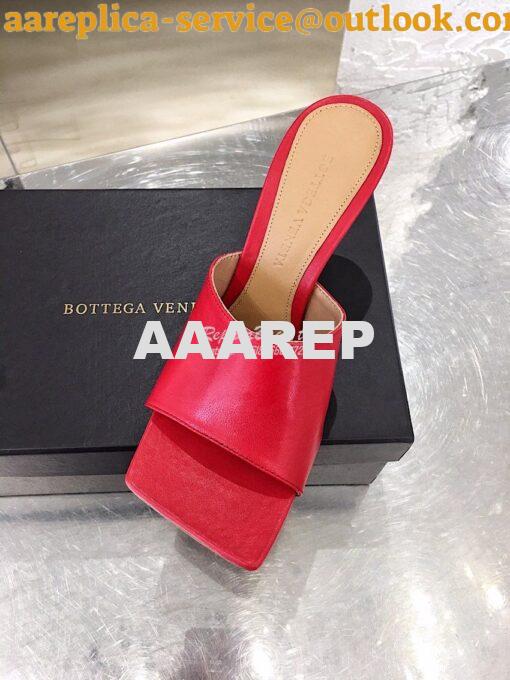 Replica Bottega Veneta BV Stretch Sandals 610538 Red 4