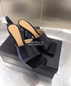 Replica Bottega Veneta BV Stretch Sandals 610538 Black 2