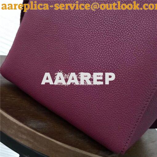 Replica  Celine Small Seau Sangle bag in burgundy soft grained calfski 3