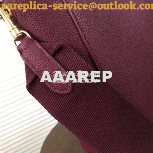 Replica  Celine Small Seau Sangle bag in burgundy soft grained calfski 6