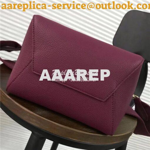 Replica  Celine Small Seau Sangle bag in burgundy soft grained calfski 9