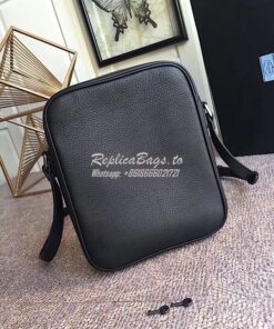 Replica Prada Shoulder Leather Bag Nero