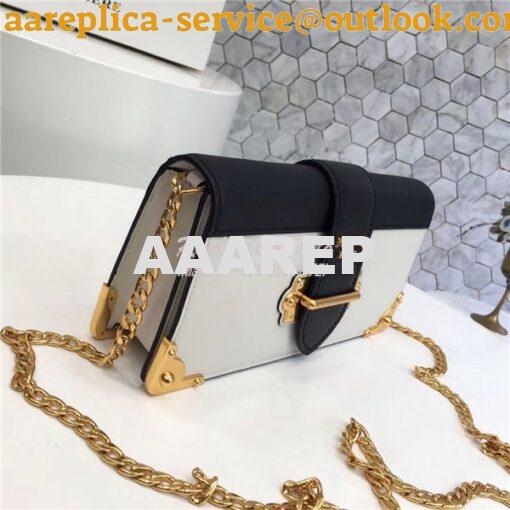 Replica Prada Cahier White Long Clutch with chain Bag 1BF048 4