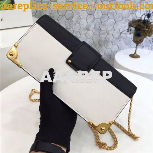 Replica Prada Cahier White Long Clutch with chain Bag 1BF048 5