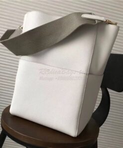 Replica Celine Seau Sangle bag in white soft grained calfskin