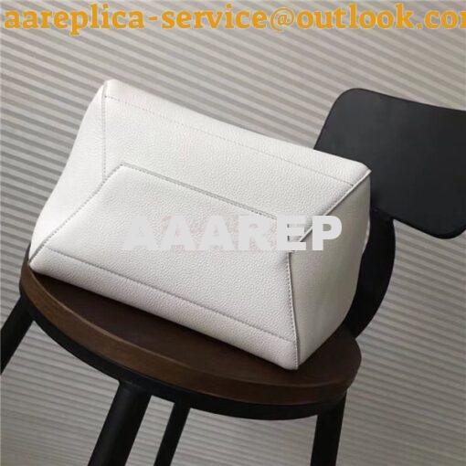 Replica Celine Seau Sangle bag in white soft grained calfskin 5