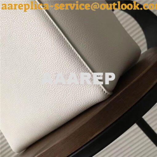 Replica Celine Seau Sangle bag in white soft grained calfskin 6