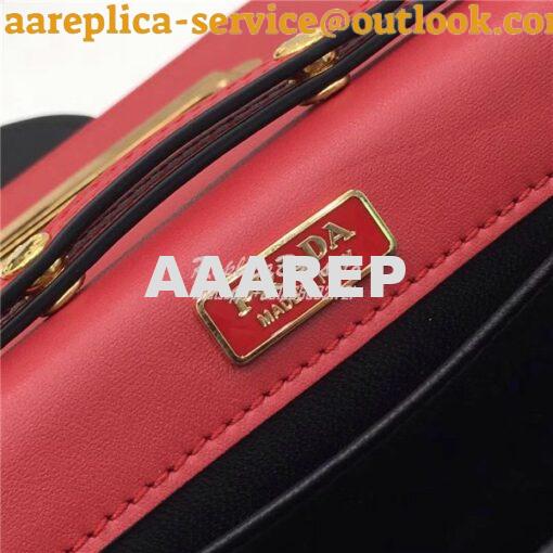 Replica Prada Cahier red Long Clutch with chain Bag 1BF048 10