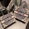 Replica Dior Book Tote bag Embroidered Canvas with Blue KaléiDiorscopi 11