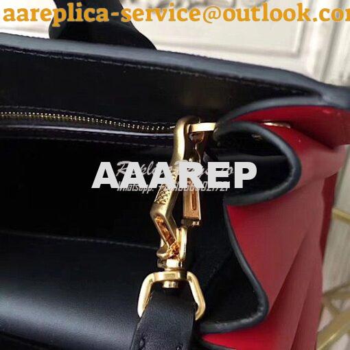 Replica Prada Bibliothèque Bag Black + Red 7