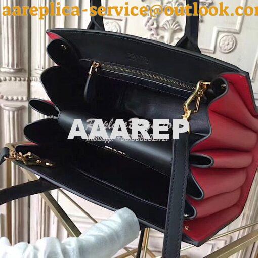 Replica Prada Bibliothèque Bag Black + Red 8