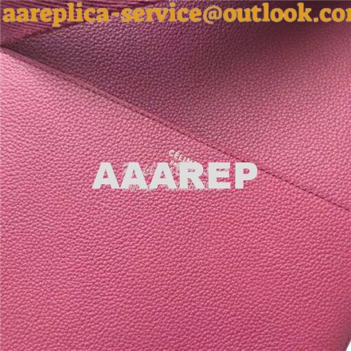 Replica Celine Seau Sangle bag in burgundy soft grained calfskin 3