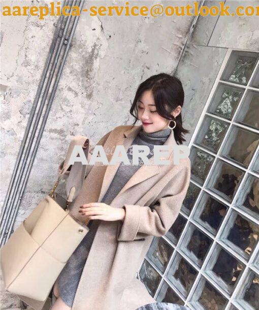 Replica Celine Seau Sangle bag in dune soft grained calfskin 13