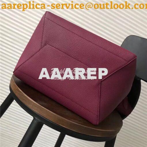 Replica Celine Seau Sangle bag in burgundy soft grained calfskin 6