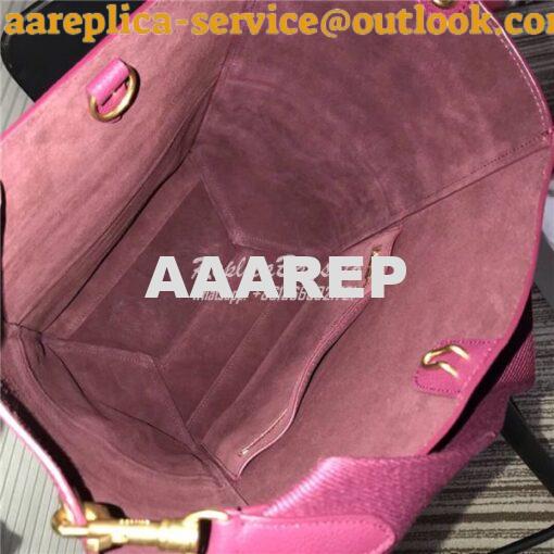 Replica Celine Seau Sangle bag in burgundy soft grained calfskin 8