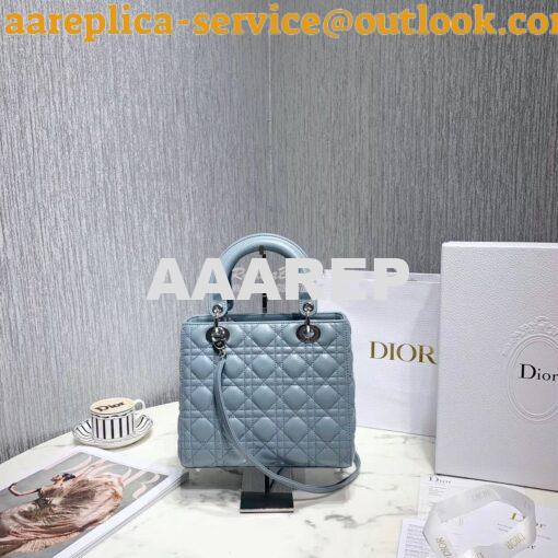 Replica Christian Dior Lady Dior Quilted in Lambskin Leather Bag Baby 11