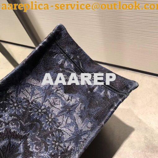 Replica Dior Book Tote bag Embroidered Canvas with Blue KaléiDiorscopi 9