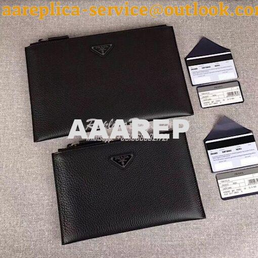 Replica Prada Leather Document Holder 2NG003