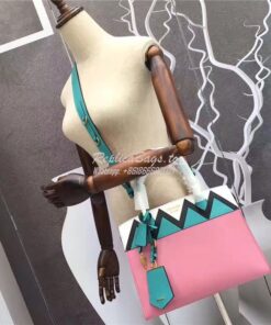 Replica prada esplanade bag 1BA046 begonia pink with jade green 2