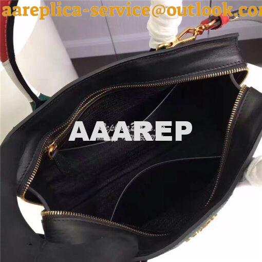 Replica prada esplanade bag 1BA046 green with red 10