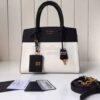 Replica Prada Esplanade Saffiano & Leather Bag Black 18