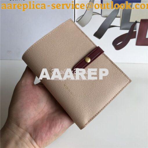 Replica Celine Strap medium/large multifunction wallet in light brown