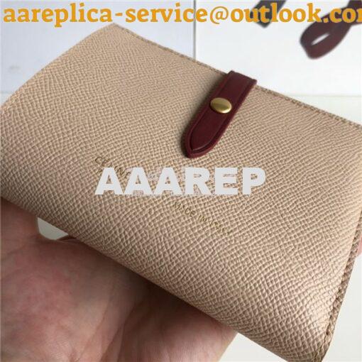 Replica Celine Strap medium/large multifunction wallet in light brown 3