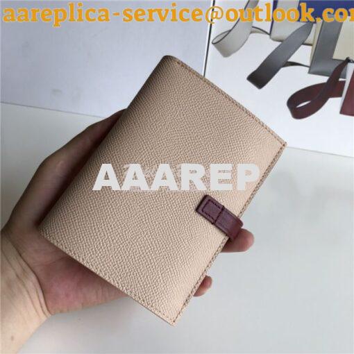 Replica Celine Strap medium/large multifunction wallet in light brown 5