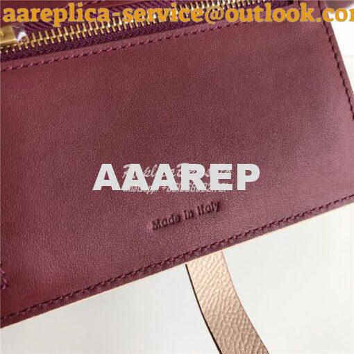 Replica Celine Strap medium/large multifunction wallet in light brown 9