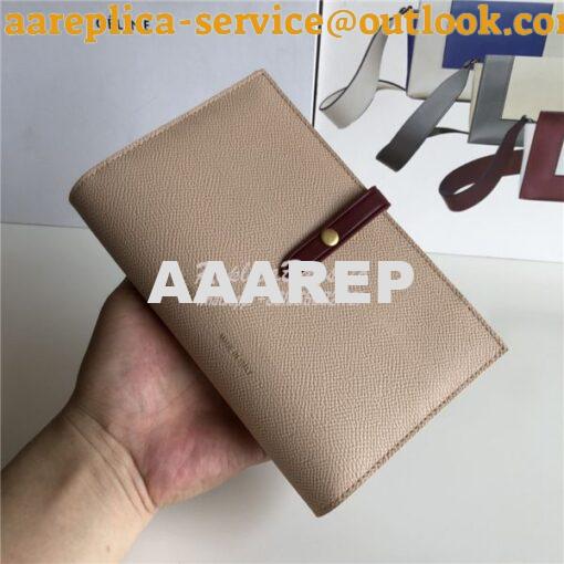 Replica Celine Strap medium/large multifunction wallet in light brown 11