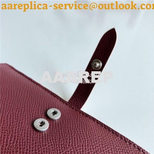 Replica Celine Strap medium/large multifunction wallet in burgundy gra 5