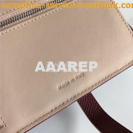 Replica Celine Strap medium/large multifunction wallet in burgundy gra 9