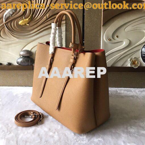 Replica Prada Saffiano Cuir Leather Tote Bag BN2820 Cameo 4