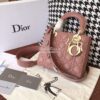 Replica My Lady Dior Bag Lambskin with Customisable Shoulder Strap Red 10