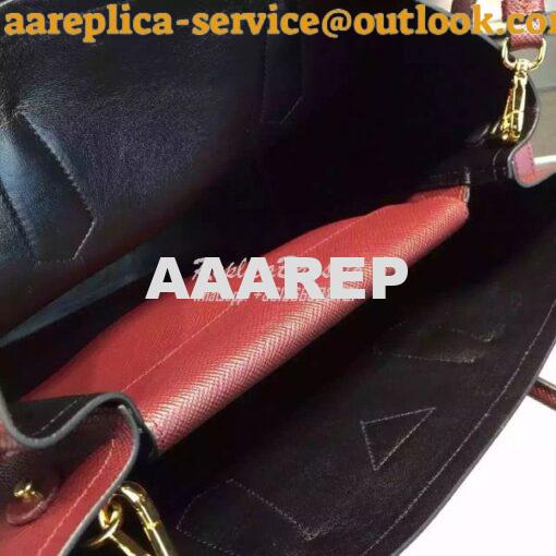 Replica Prada BN2756 BN2775 Saffiano Cuir Burgundy Leather Tote 8