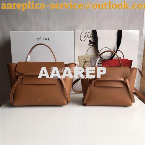 Replica Celine Belt Bag In Brown Grained Calfskin 2 sizes 2