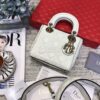 Replica Dior Mini Lady Dior in Grained Calfskin Grey 10