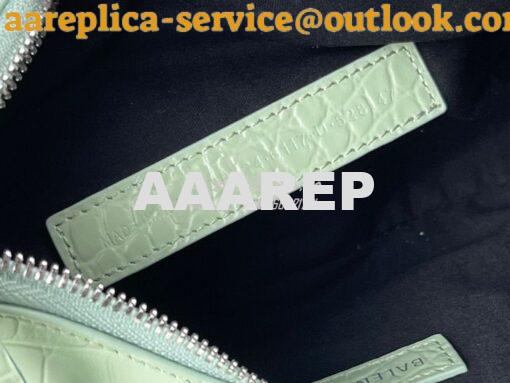 Replica Balenciaga Le Cagole XS S Shoulder Bag in Mint Supple Crocodil 14