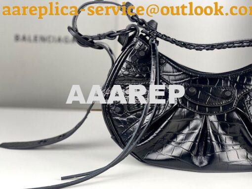 Replica Balenciaga Le Cagole XS S Shoulder Bag in All Black Supple Cro 4