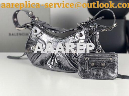 Replica Balenciaga Le Cagole XS S Shoulder Bag in Lambskin Metallic Si 3