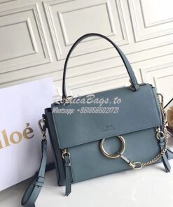 Replica Chloe Faye Day Double Carry Bag Cloudy Blue