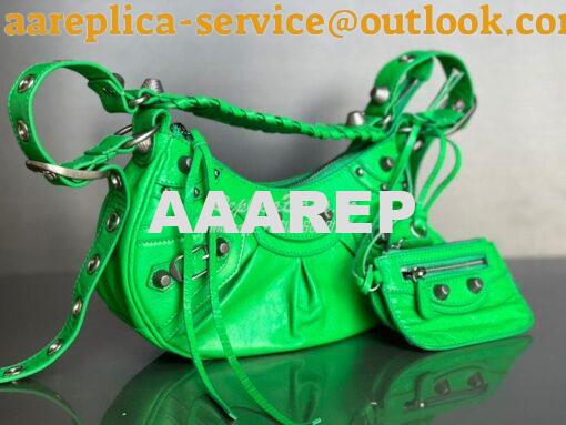 Replica Balenciaga Le Cagole XS S Shoulder Bag in Lambskin Green 67130 3