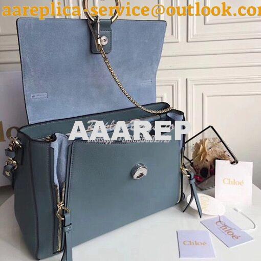 Replica Chloe Faye Day Double Carry Bag Cloudy Blue 5