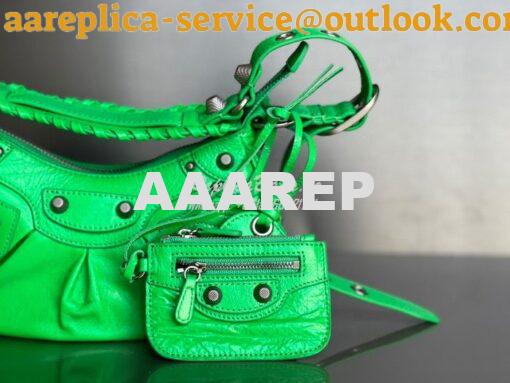 Replica Balenciaga Le Cagole XS S Shoulder Bag in Lambskin Green 67130 4