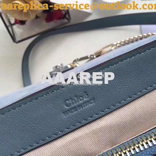 Replica Chloe Faye Day Double Carry Bag Cloudy Blue 9