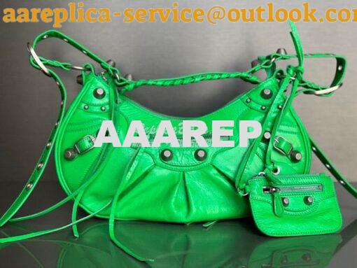 Replica Balenciaga Le Cagole XS S Shoulder Bag in Lambskin Green 67130 10